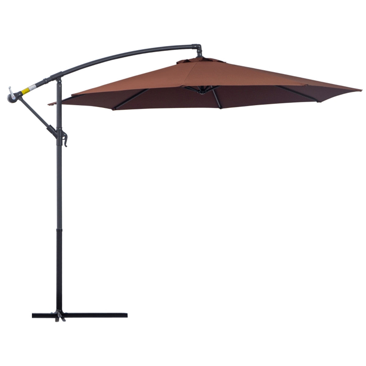 10' Patio Offset Umbrella - UV Resistant, Adjustable & Wind-Resistant