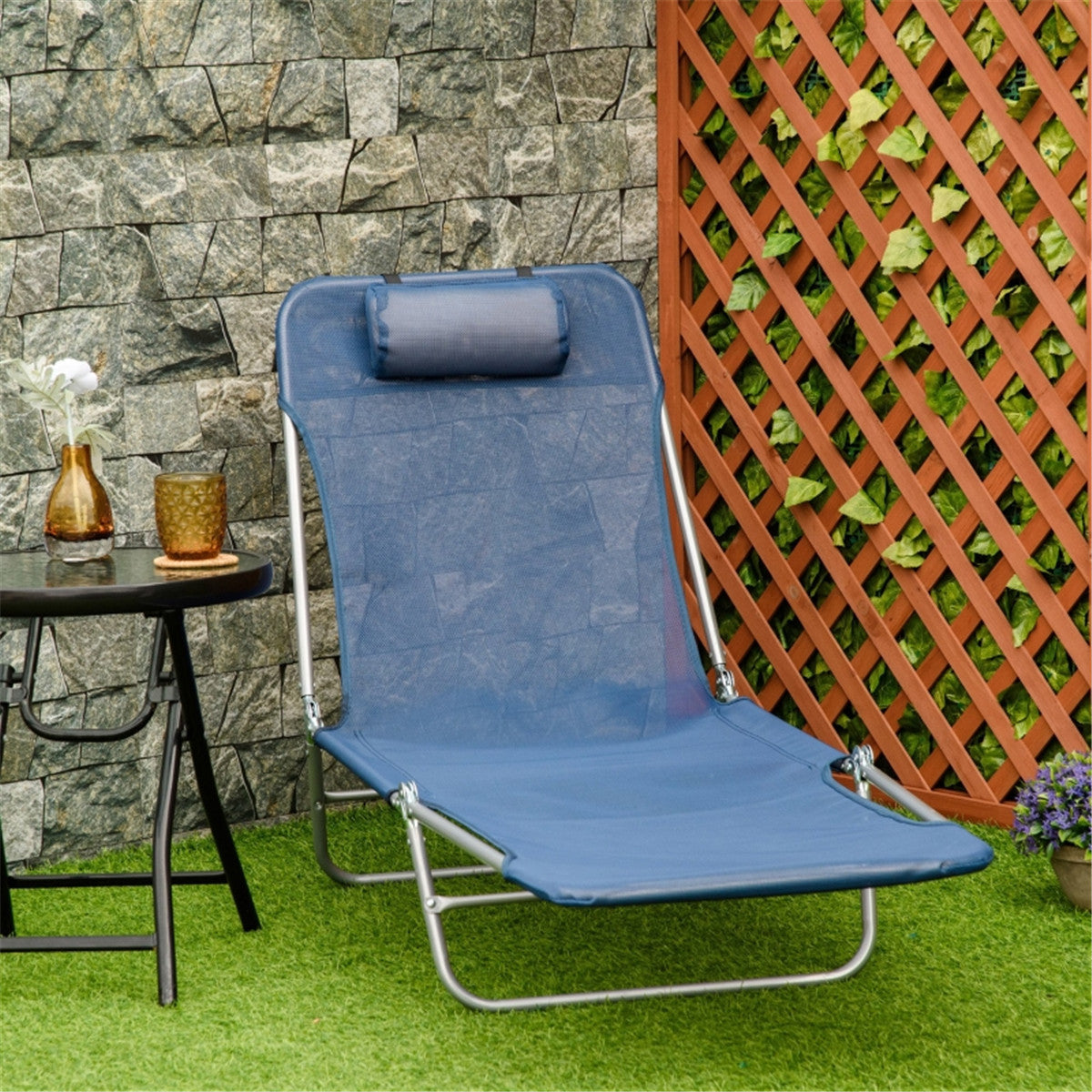 Ultimate Folding Lounge Chair - Perfect for Beach & Poolside Relaxation!