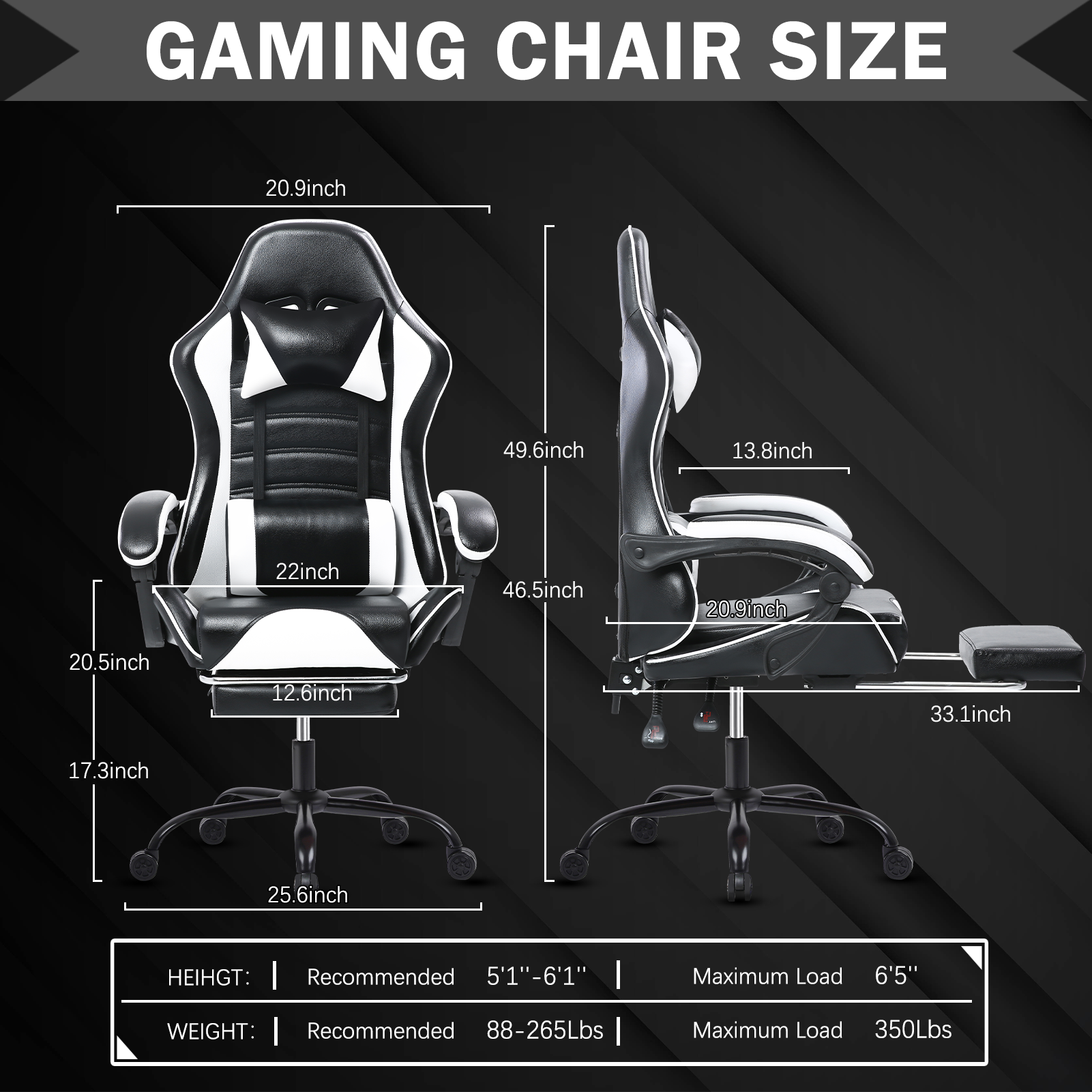 Elite Ergonomic Gaming Chair - Adjustable Comfort & Style for Every Gamer!