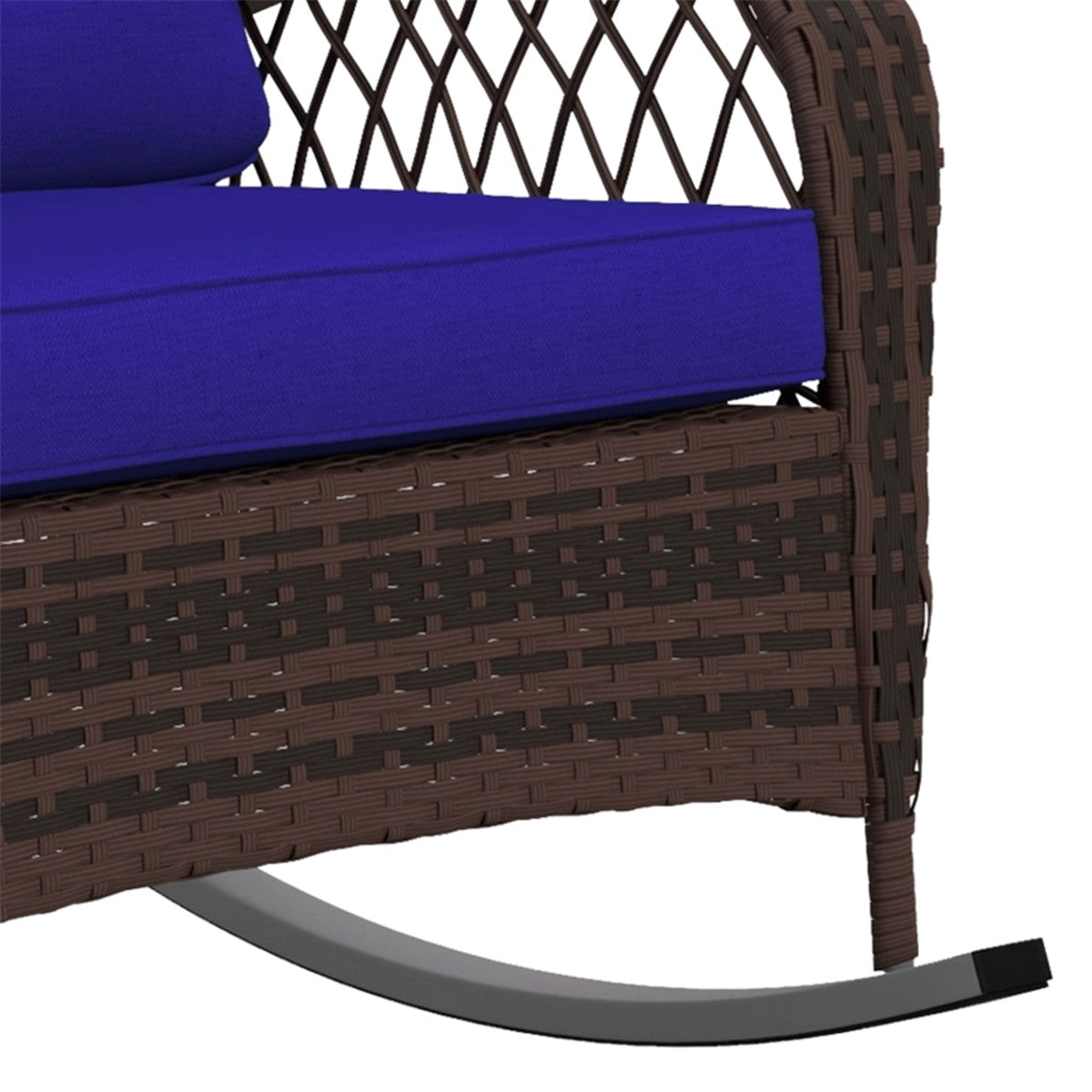 Cozy Rocking Chair with Cushions - Outdoor-Ready & Easy to Clean!