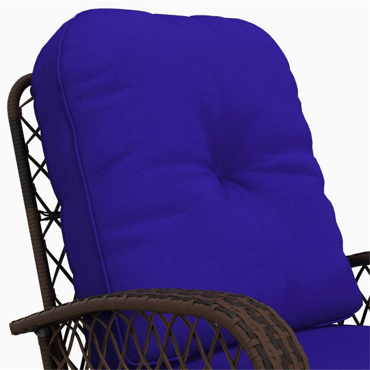 Cozy Rocking Chair with Cushions - Outdoor-Ready & Easy to Clean!