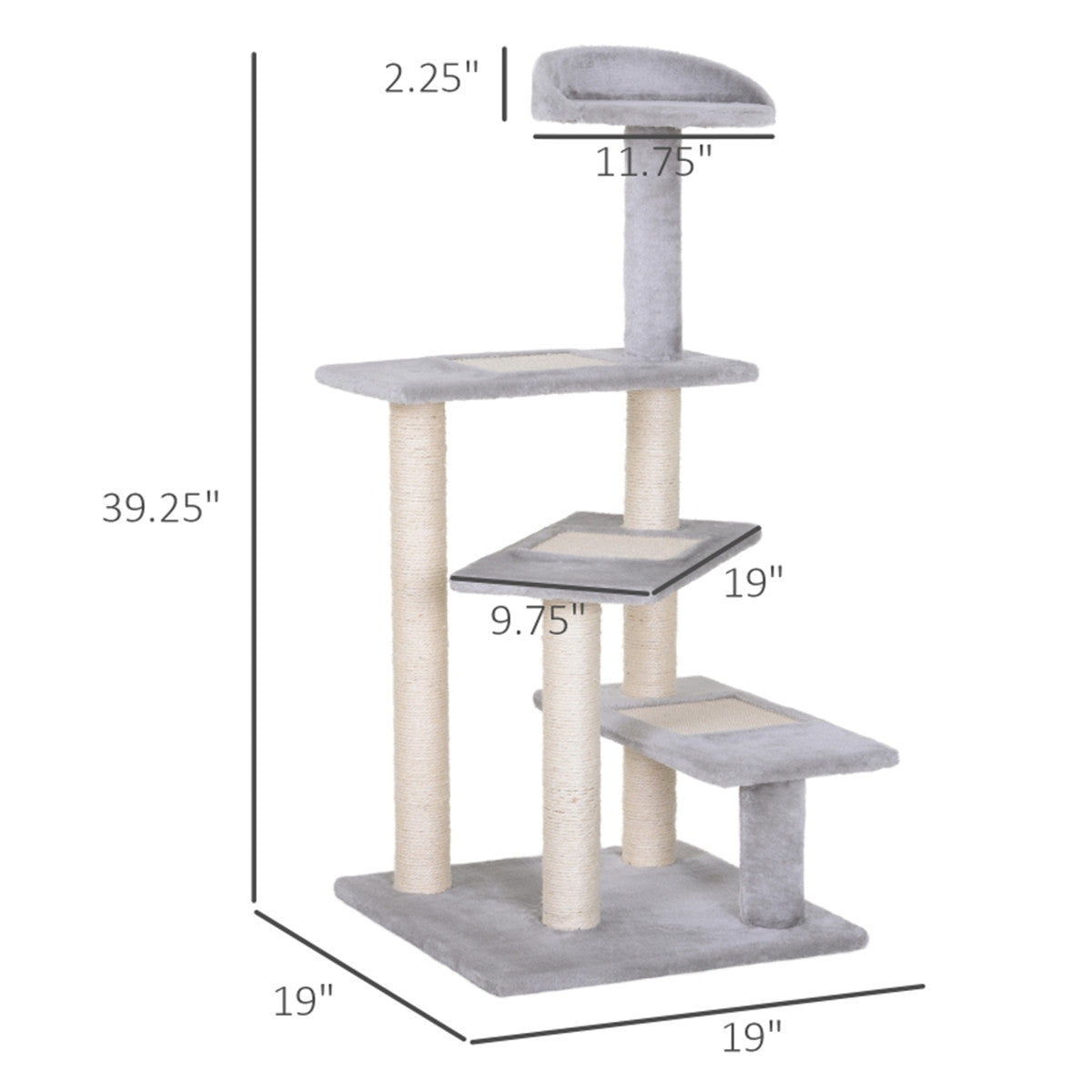 Deluxe Wooden Cat House with Multi-Activity Shelves – Perfect for Play & Relax!