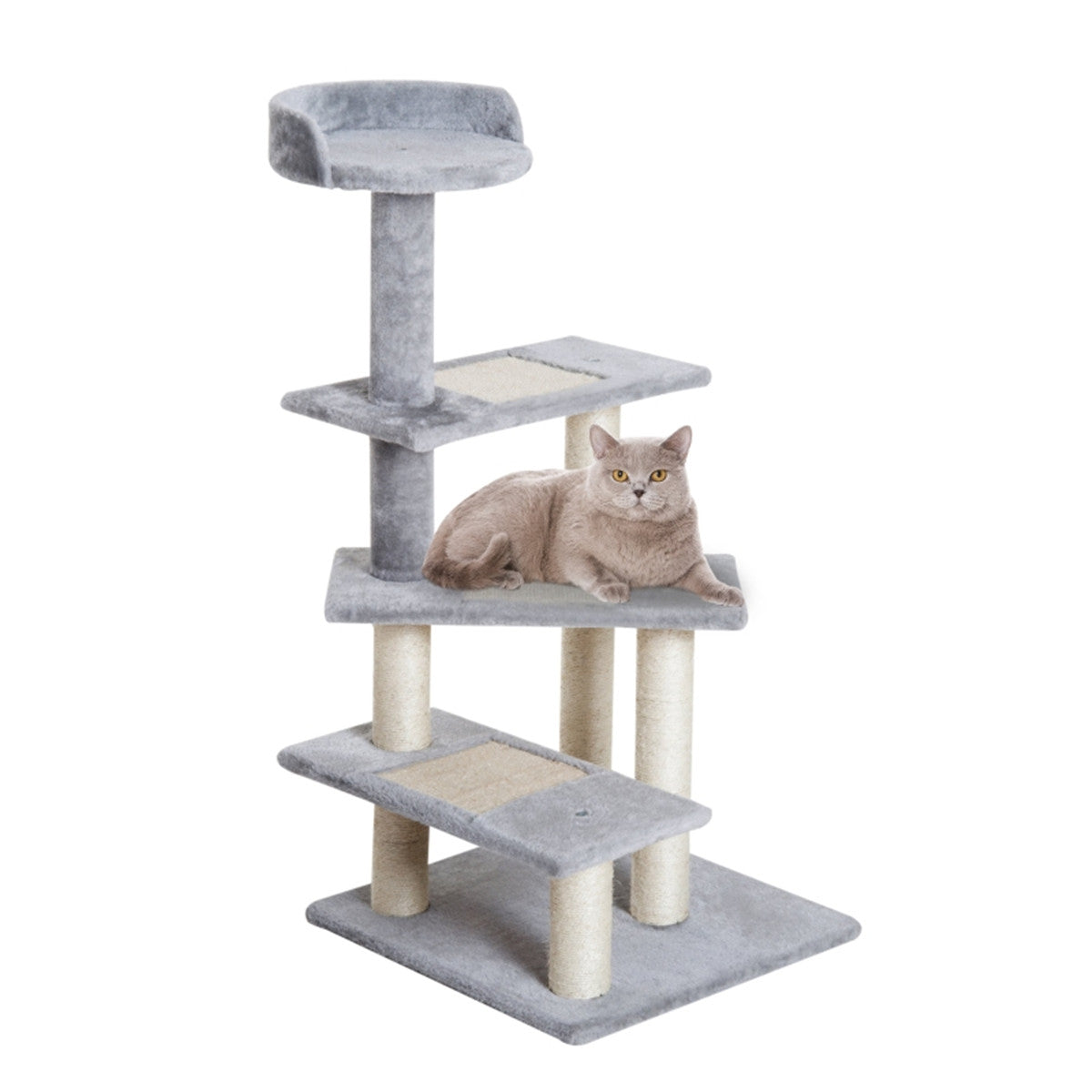 Deluxe Wooden Cat House with Multi-Activity Shelves – Perfect for Play & Relax!