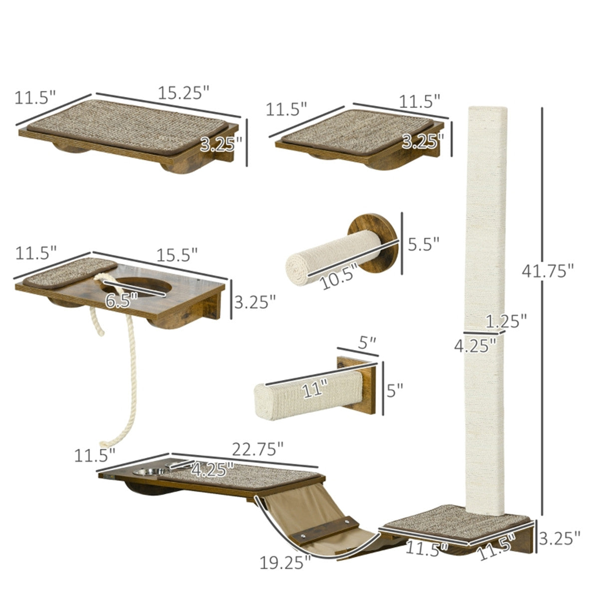 Ultimate Cat Wall Climbing Tower: Stylish Shelves & Fun Platforms!