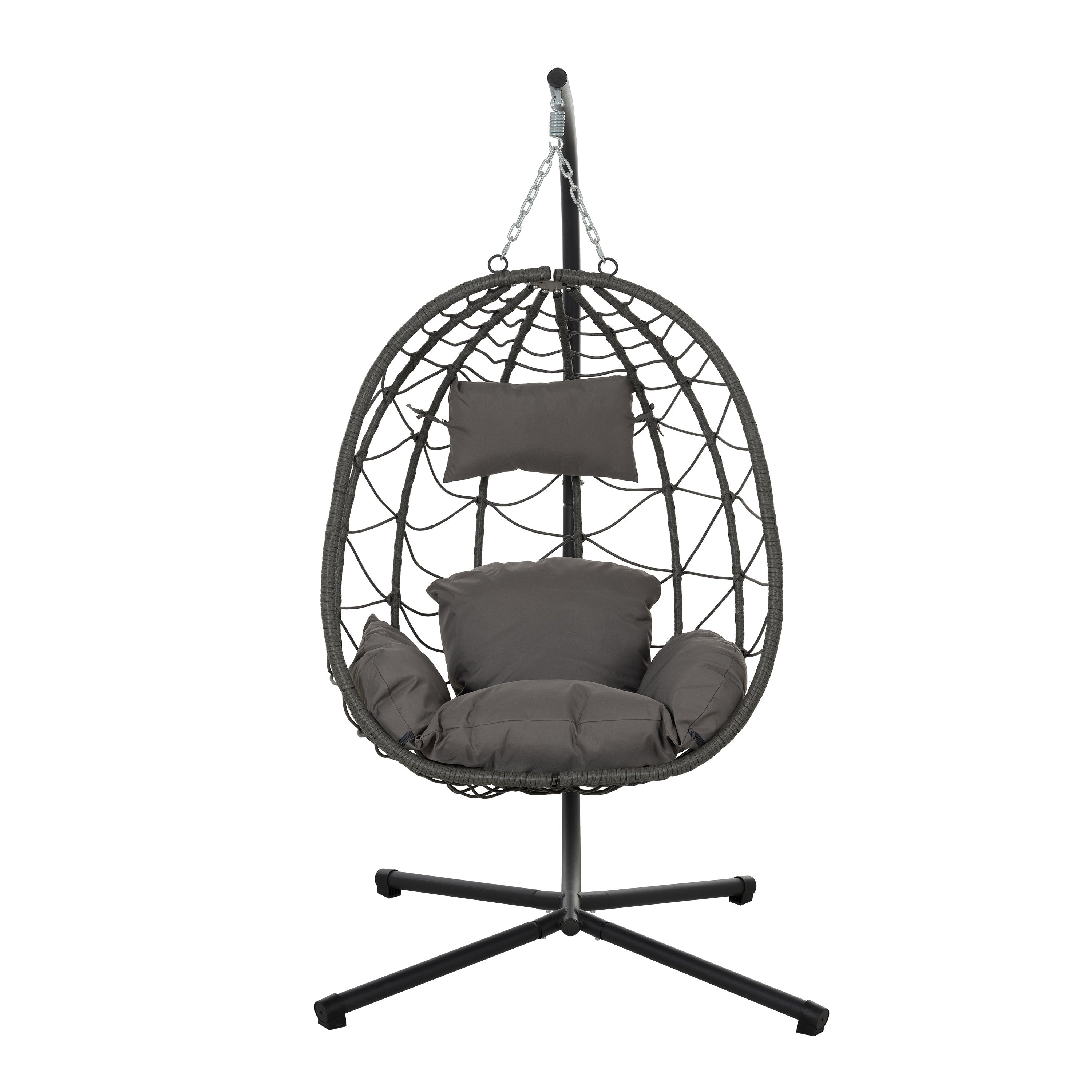 Cozy Wicker Egg Chair with Stand – Indoor/Outdoor Swing for Ultimate Relaxation