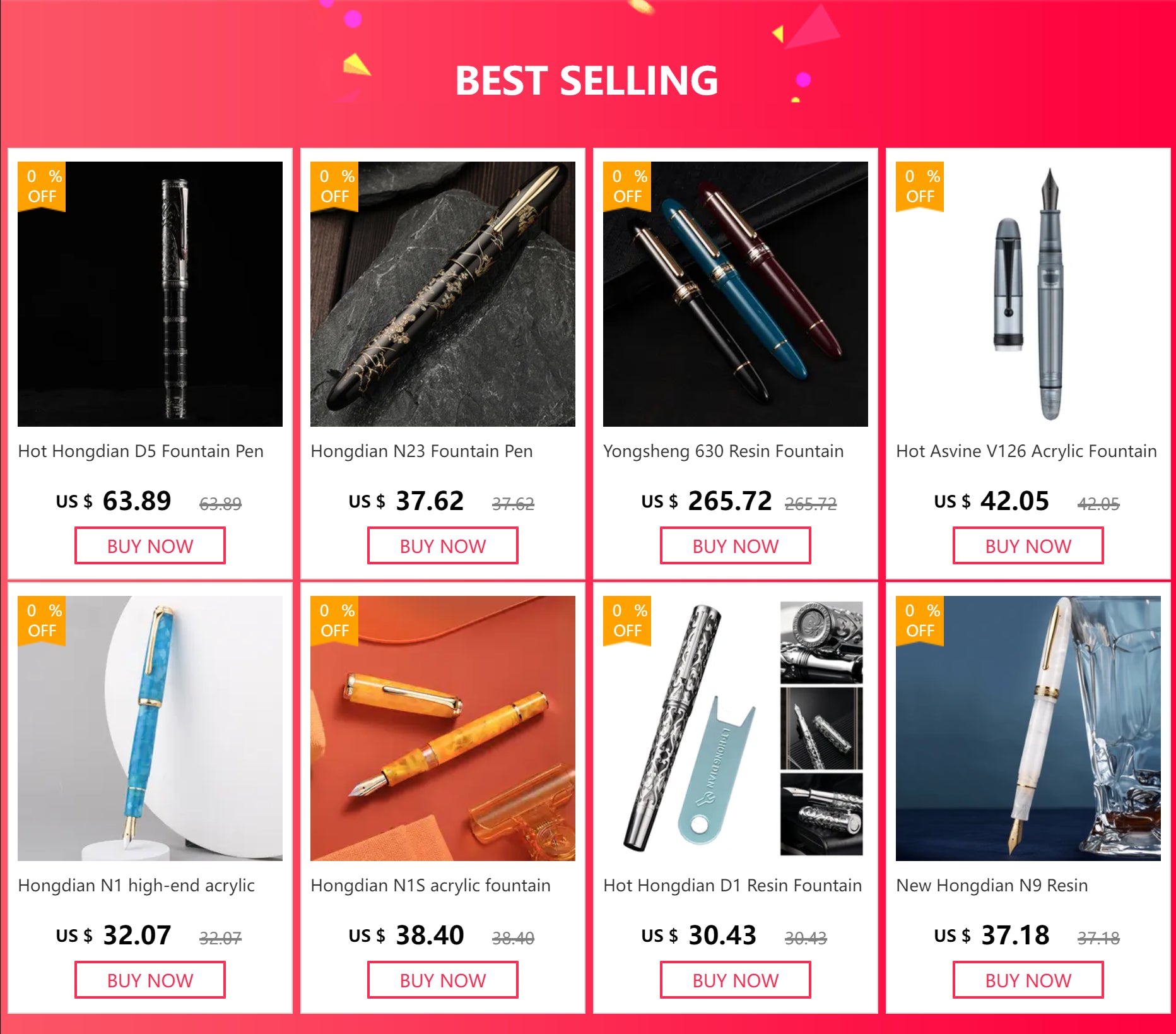 hongdian 1868 fountain pen High end huanghe river series writing ink pen exquisite retro school office supplies gift pen 35# nib