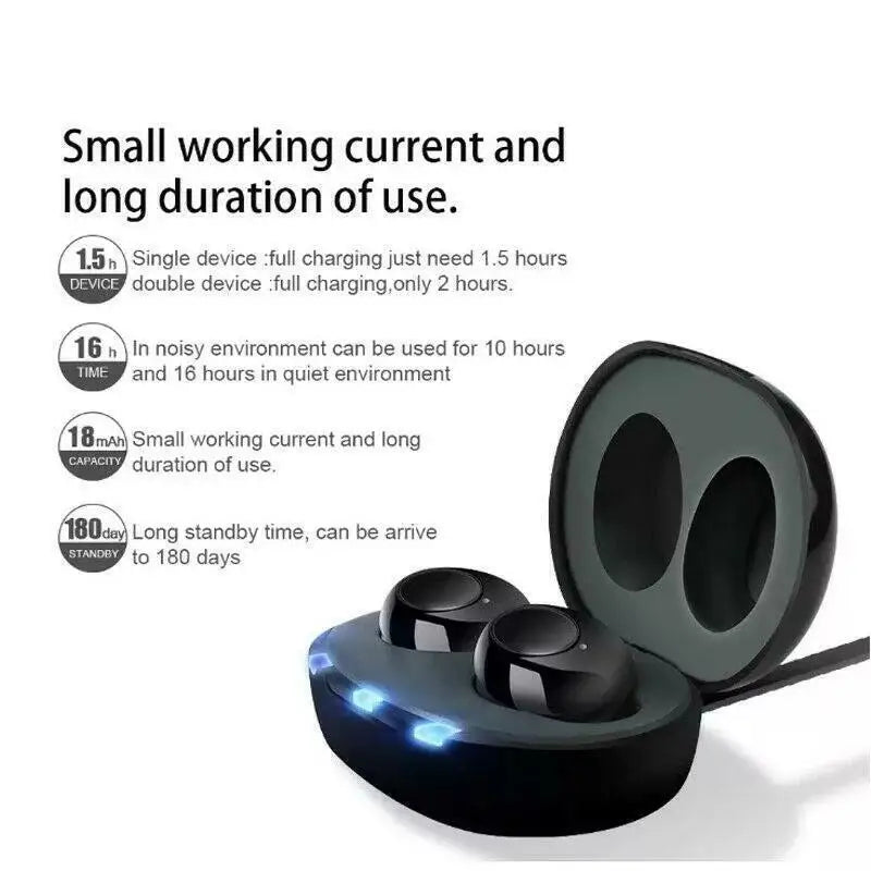 JINGHAO Hearing Aid Digital In-Ear Enhancer Sound Voice Hearing Amplifier Rechargeable