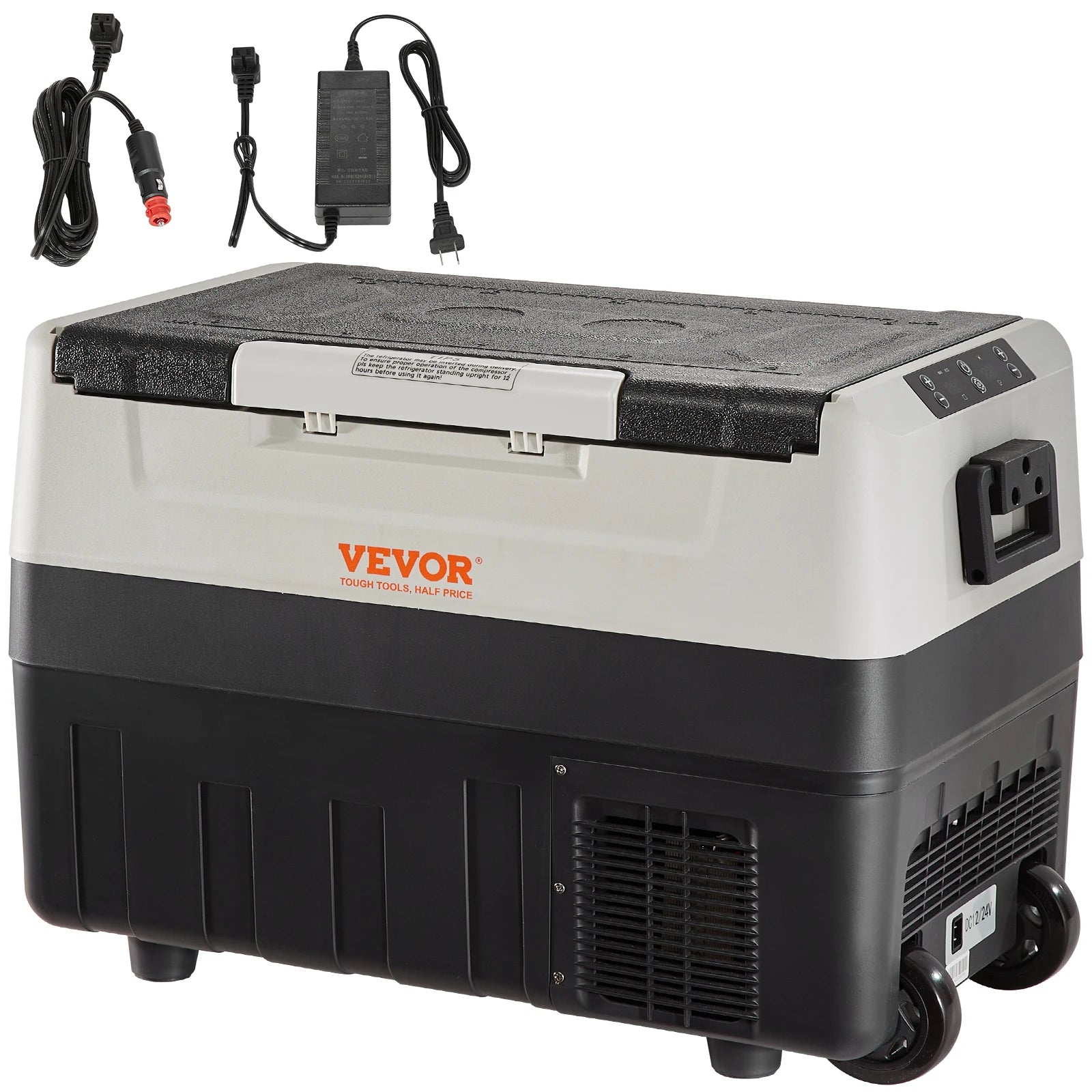 VEVOR 55L Car Refrigerator Mini Fridge Freezer Portable Compressor Cooler Ice Box Keep Cool for Camping Travelling