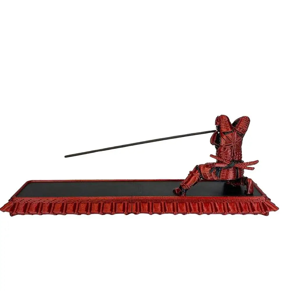 S-amurai Incense Stick Holder Ash Catcher Warrior Incense Burner Home Office Meditation Yoga Relaxation Home Office Decoration