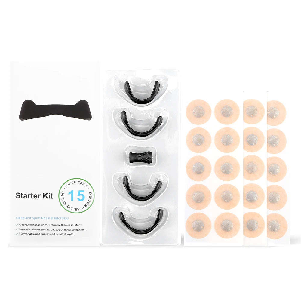 15Pairs Nasal Breathing Dilators Magnetic Kit Stop Snoring Nasal Strips Increase Air Intake Improve Sleep Quality Reduce Snoring