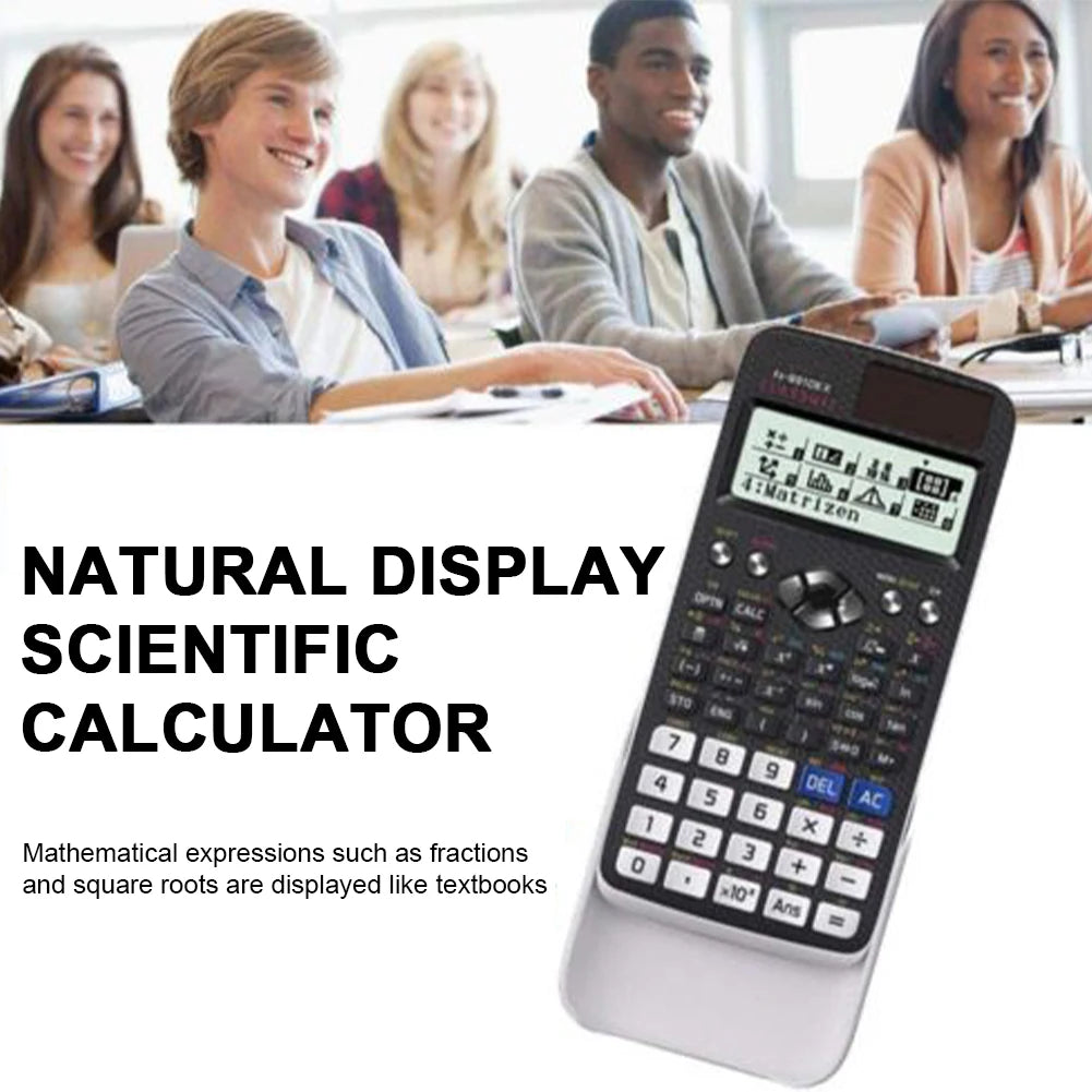 New 991EX Scientific Calculator Original Digital Large Display 696 Functions For Middle High College Solar Scientific Calculator