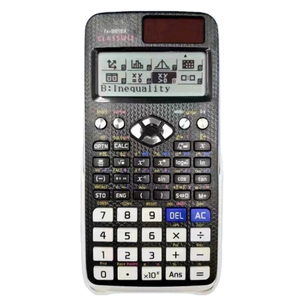 New 991EX Scientific Calculator Original Digital Large Display 696 Functions For Middle High College Solar Scientific Calculator