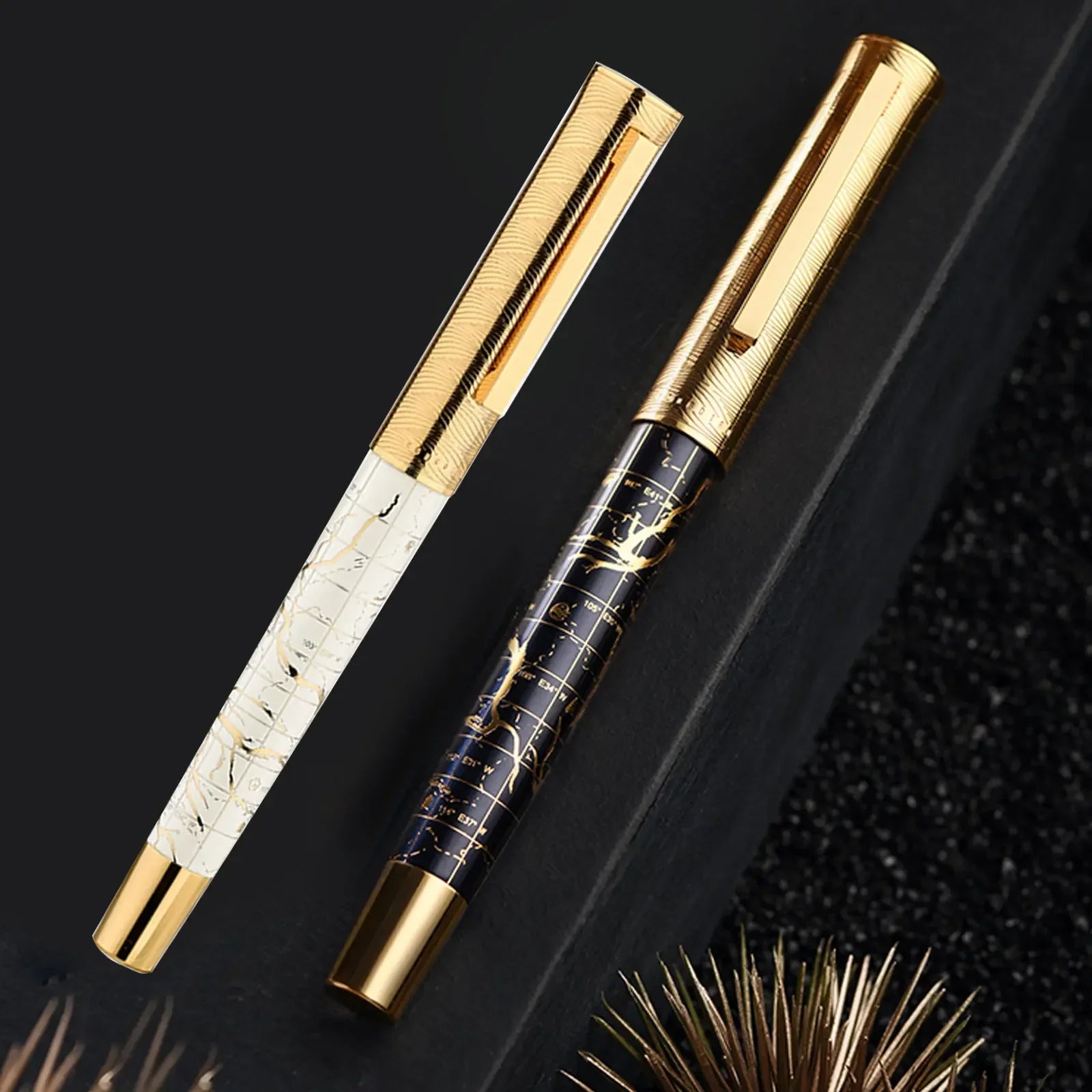 hongdian 1868 fountain pen High end huanghe river series writing ink pen exquisite retro school office supplies gift pen 35# nib