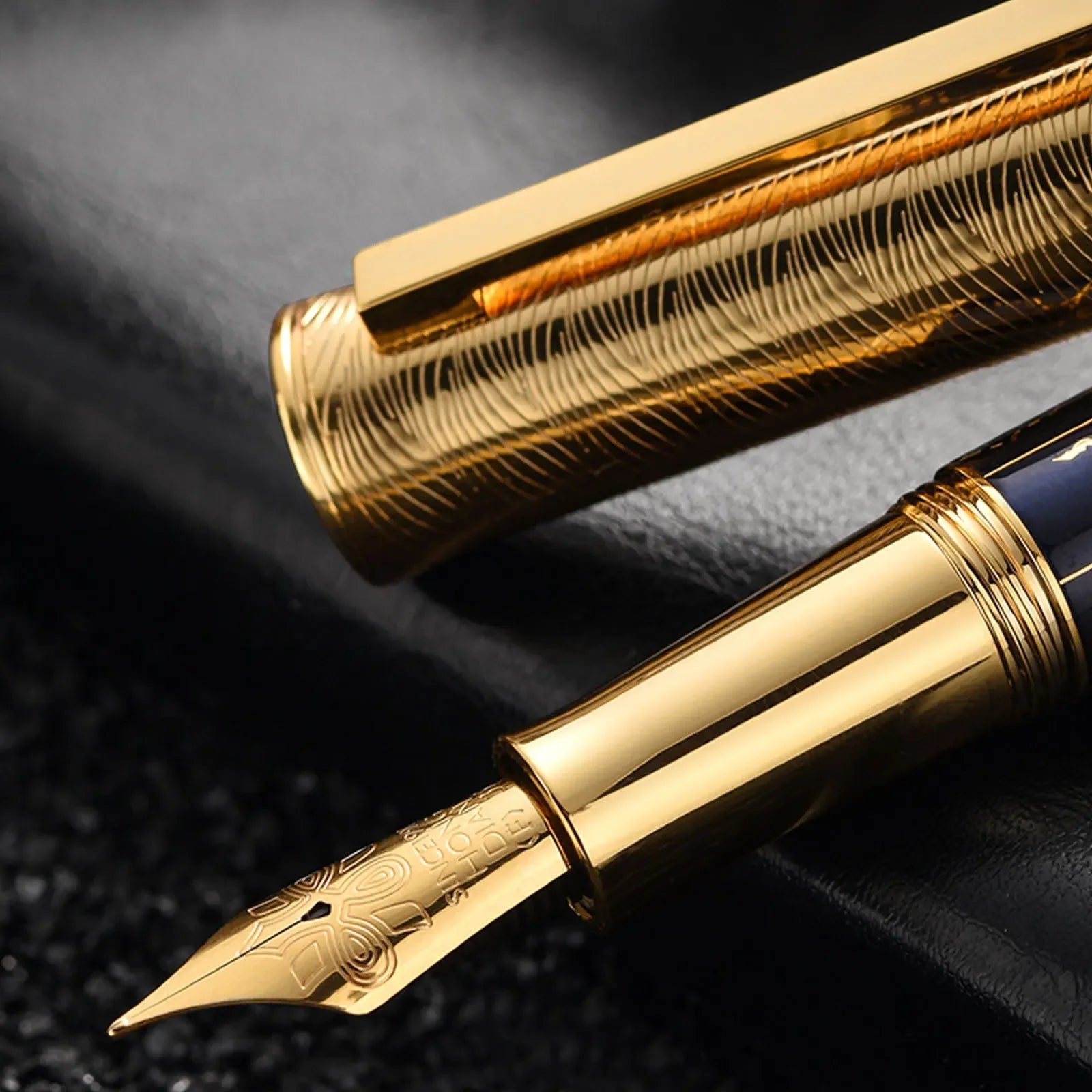 hongdian 1868 fountain pen High end huanghe river series writing ink pen exquisite retro school office supplies gift pen 35# nib