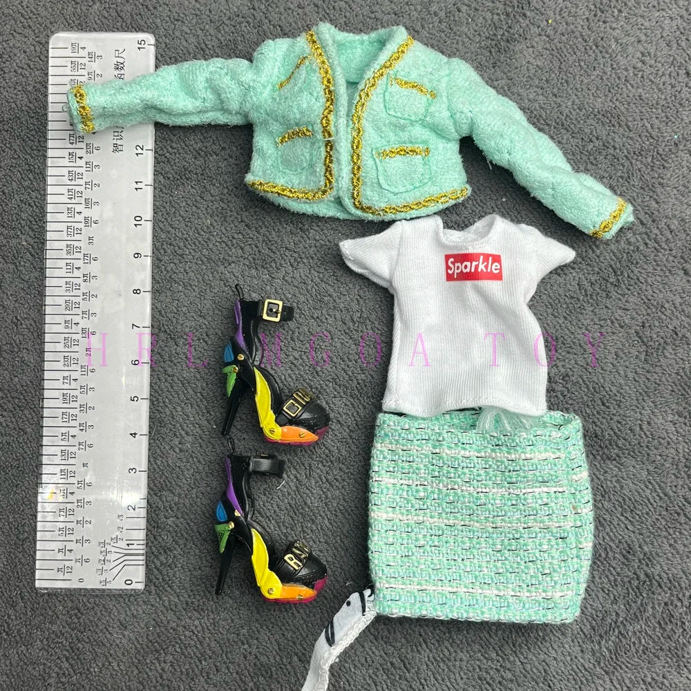 Original Rainbow Middle School Big Sister Multi Style Clothes and Shoes Set Girl Doll Accessories Replacement Holiday Gift Toys