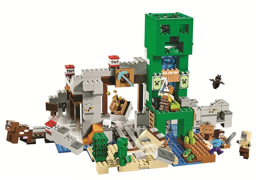 My world Small Village Treehouse Cave Building Blocks The Rabbit Ranch Bricks Education Toys for christmas Gift