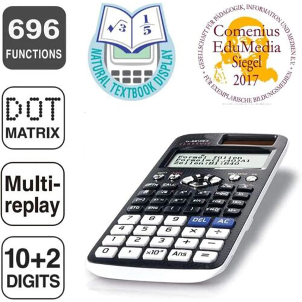 New 991EX Scientific Calculator Original Digital Large Display 696 Functions For Middle High College Solar Scientific Calculator