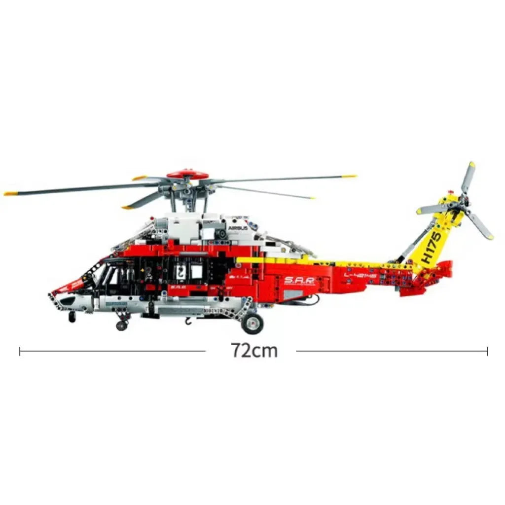 NEW IN STOCK Technical Airbus H175 Rescue Helicopter 42145 Model Building Block Bricks Toy For Kids Gift Motorised Functions