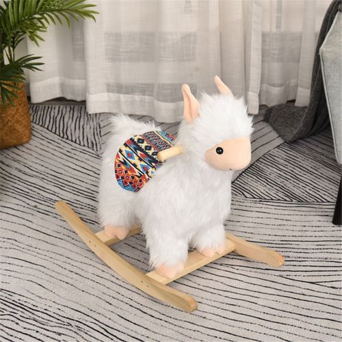 Whimsical Plush Llama Rocking Horse for Toddlers 18-36 Months