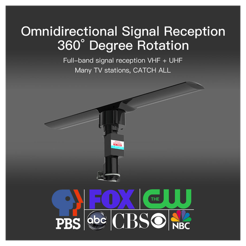 Leadzm 10000A Dual-Band Outdoor Antenna - 40-860MHz UV Rotatable Power!