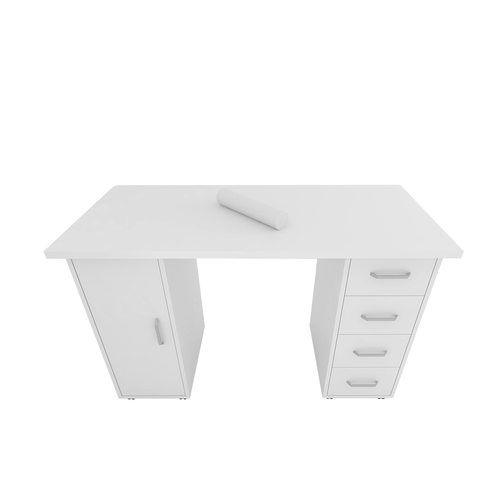 Elegant Double Edged Nail Table with Drawer - Perfect for Beauty Salons