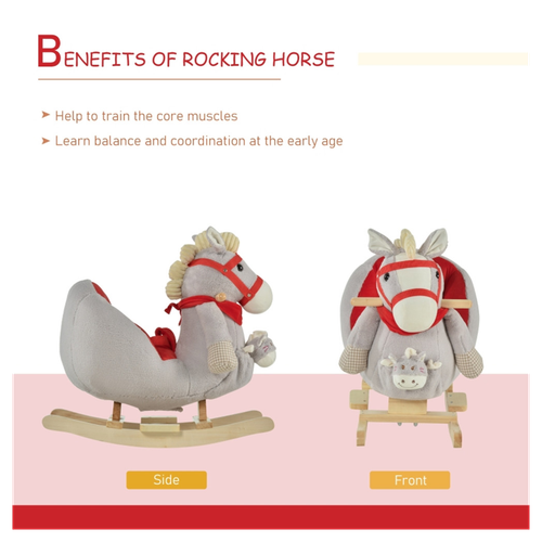 Delightful Baby Rocking Horse - Whimsical Design for Endless Fun!