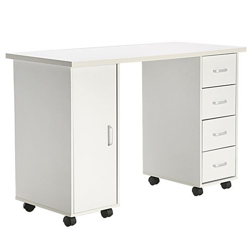 Elegant Double Edged Nail Table with Drawer - Perfect for Beauty Salons