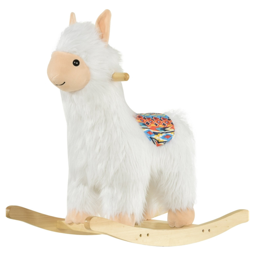 Whimsical Plush Llama Rocking Horse for Toddlers 18-36 Months