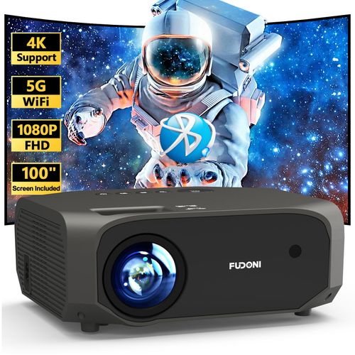 Ultimate 1080P HD Outdoor Projector - 5G WiFi, Bluetooth & 300