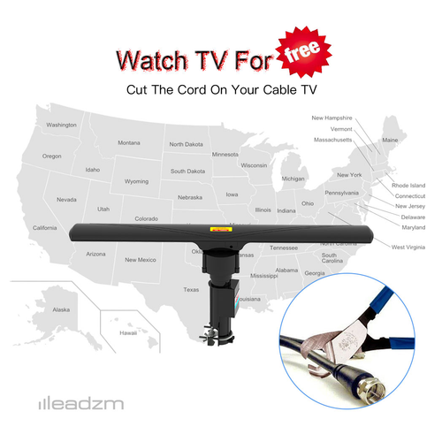 Leadzm 10000A Dual-Band Outdoor Antenna - 40-860MHz UV Rotatable Power!