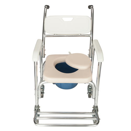 4-in-1 Commode Chair: Versatile Mobility Aid for Elderly & Pregnant Individuals