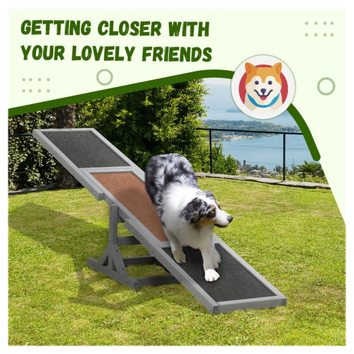 Ultimate Wooden Dog Agility Seesaw - Fun & Durable Exercise Solution!