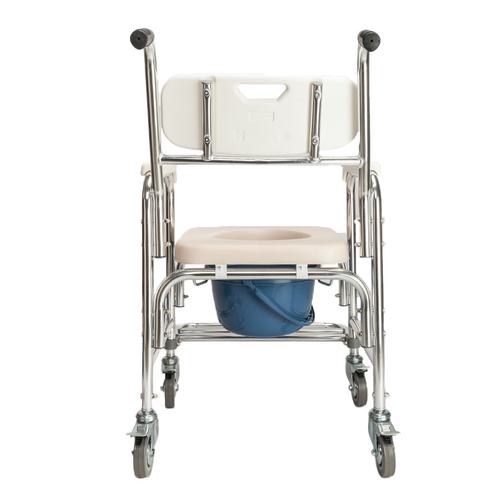 4-in-1 Commode Chair: Versatile Mobility Aid for Elderly & Pregnant Individuals