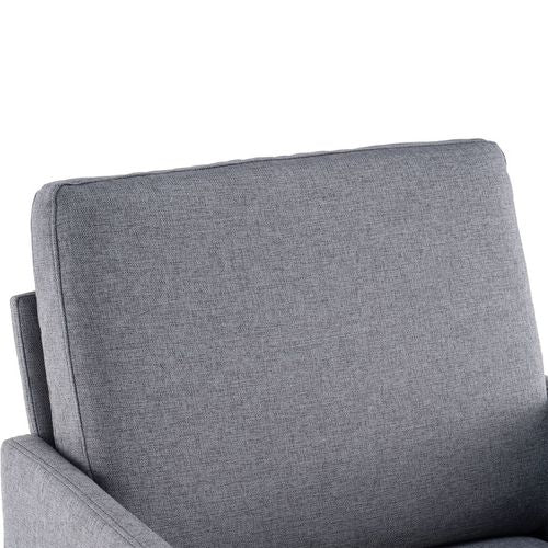 Chic Dark Grey Lounge Chair: Comfy Accent Sofa for Small Spaces & Style