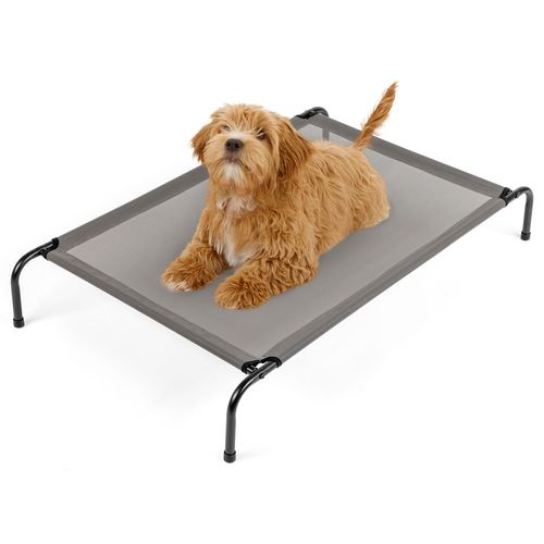 Elevated Comfort Gray Dog Bed – Stylish, Durable & Easy to Clean!