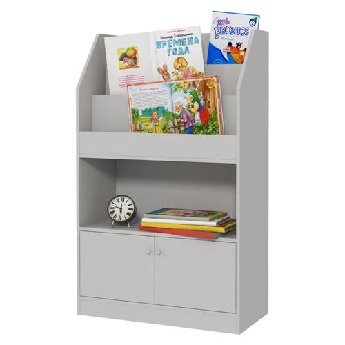 Gray Kids Storage Cabinet: Stylish & Safe Organization for Toys & Books