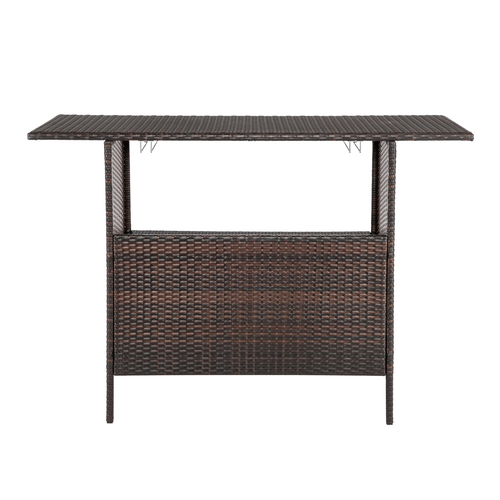 Elegant Brown Gradient Modern Bar Table - Perfect for Home & Business Spaces!