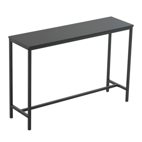 Industrial Black Oak Porch Table - Versatile Console & Side Table (105cm)