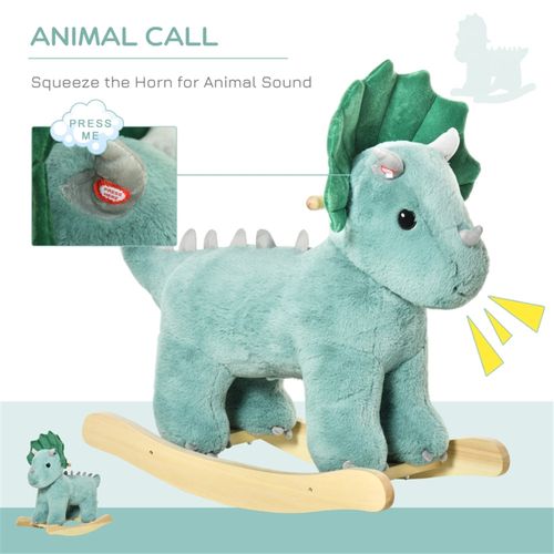 Triceratops Rocking Horse for Kids: Fun, Safe & Interactive Plush Toy!