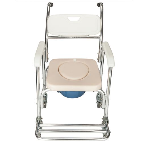 4-in-1 Commode Chair: Versatile Mobility Aid for Elderly & Pregnant Individuals