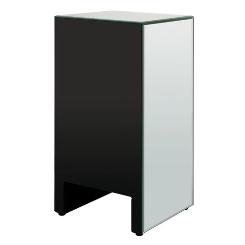 Stunning Mirrored Glass Bedside Table with 3 Drawers - Elegant & Chic!