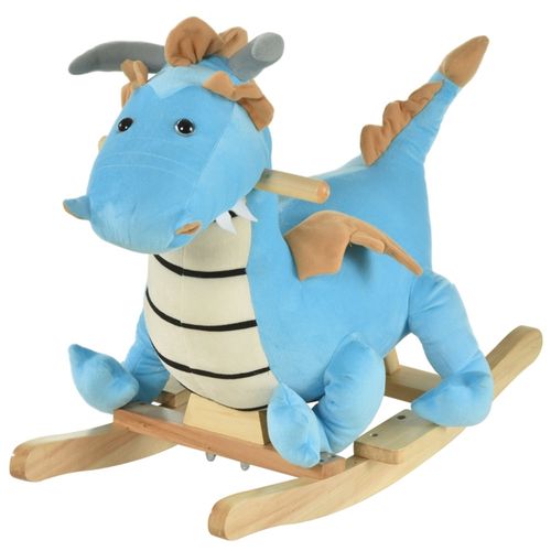 Rocking Dino Adventure: Plush Horse for Toddlers 18-36 Months