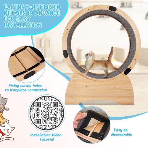 KittyFit Cat Exercise Wheel – Fun, Safe, and Eco-Friendly Fitness for Cats!