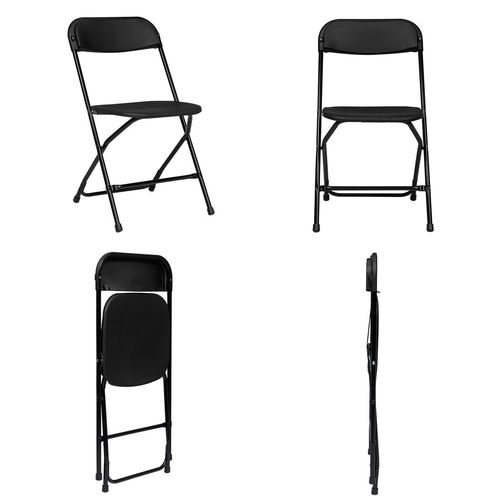 Sturdy 6-Pack Plastic Folding Chairs – Perfect for Events & Gatherings!