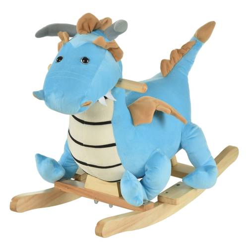 Rocking Dino Adventure: Plush Horse for Toddlers 18-36 Months