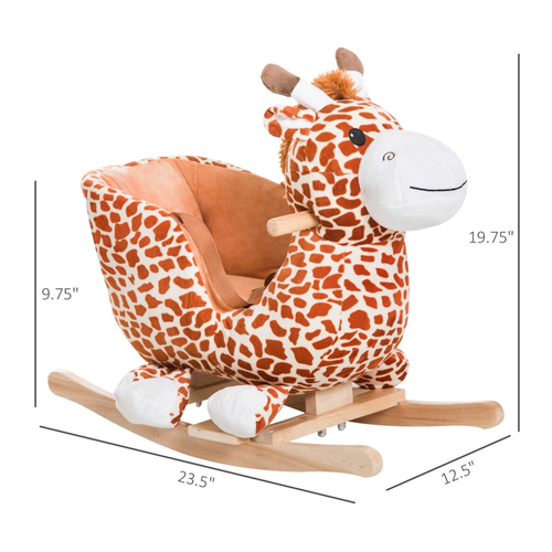 Rocking Giraffe Baby Seat - Plush Comfort & Safety for Endless Fun!