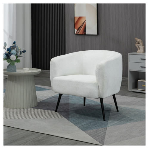 Modern Teddy Fleece Accent Chair – Comfort & Style for Any Space