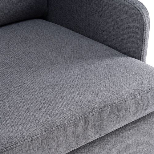 Chic Dark Grey Lounge Chair: Comfy Accent Sofa for Small Spaces & Style