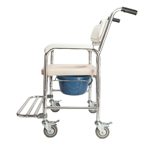 4-in-1 Commode Chair: Versatile Mobility Aid for Elderly & Pregnant Individuals