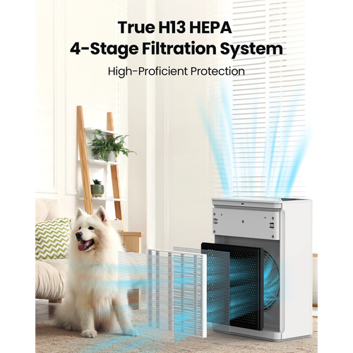 LAMPICK HEPA Air Purifier with Meteor Light & Fragrance for Large Rooms